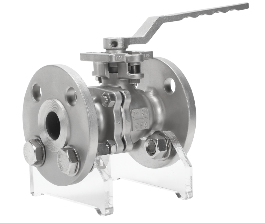Bautu API 6D / API 608 high platform soft seat ball valve CF8M flanged NPS 4 inch with ISO 5211 direct actuator mounting pad, Class 150 / 300, fire safe API 607