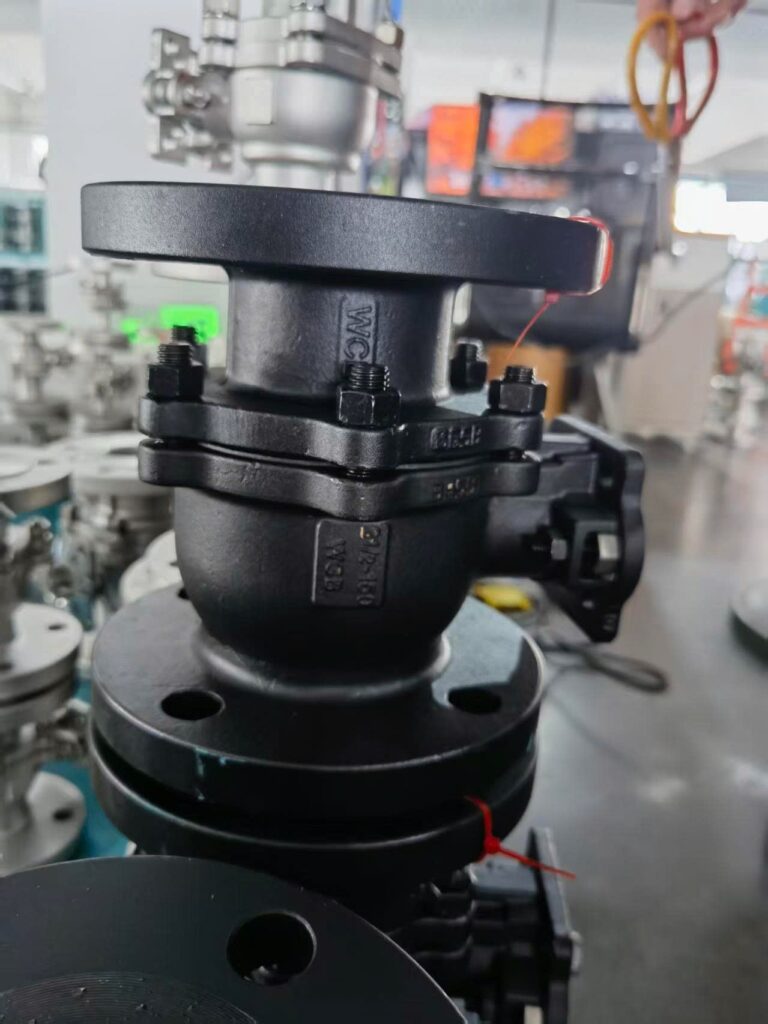 WCB carbon steel ball valves at the BAUTU plant