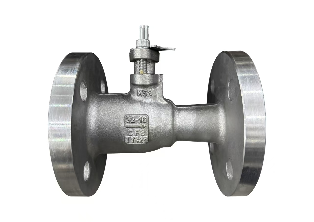 BAUTU one-piece metal-seated flanged ball valve, CF8 body, DN32 PN16