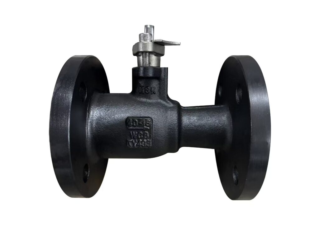 One-piece ball valve in WCB carbon steel, DN40 PN16