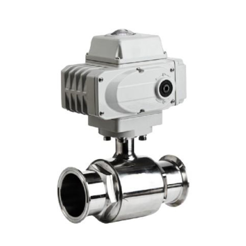 BAUTU electric sanitary tri-clamp stainless steel ball valve Q981F-10P