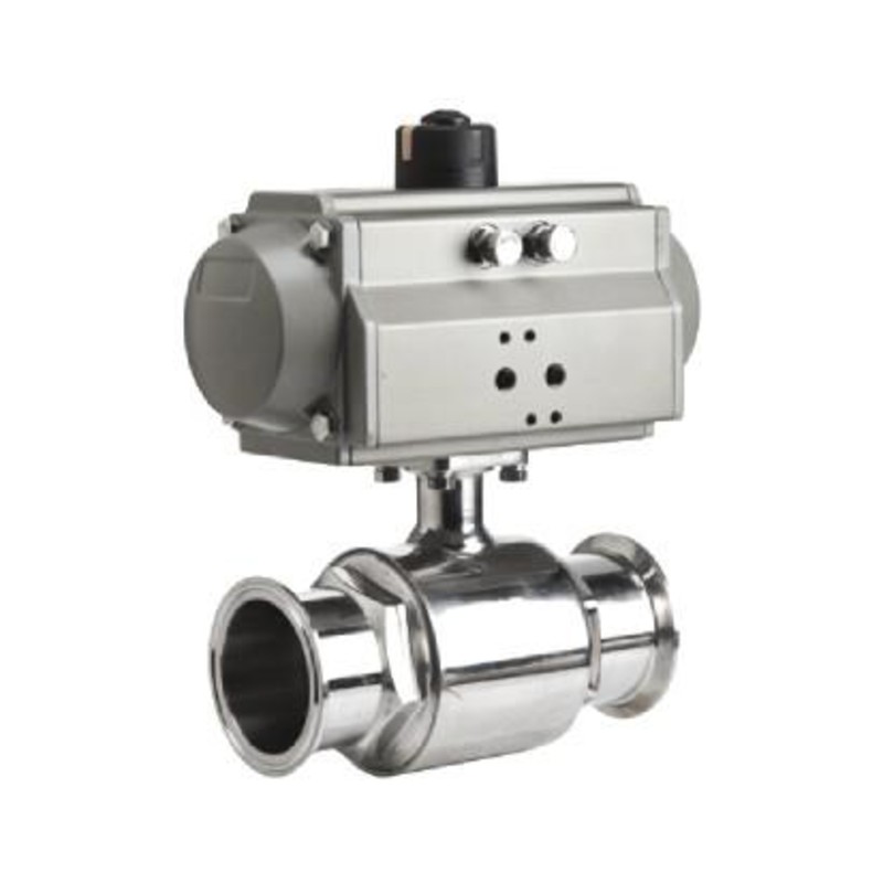 Pneumatic Sanitary Tri-Clamp Ball Valve